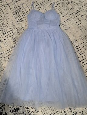 Windsor Kim mesh corset tulle formal dress Midi Womens size L New